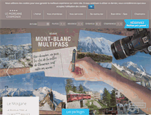 Tablet Screenshot of morgane-hotel-chamonix.com